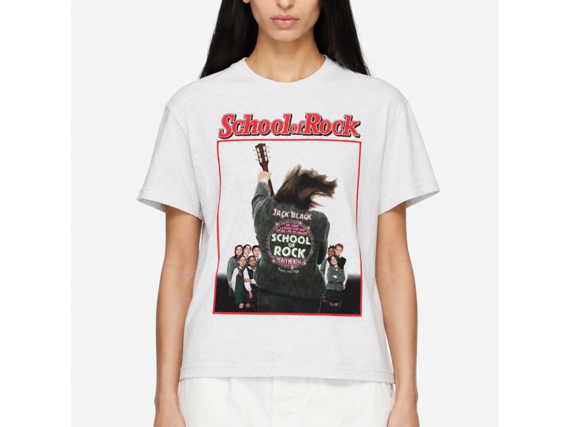 Rockinstone School Of Rock School Of Rock White T-shirt Size:xxl