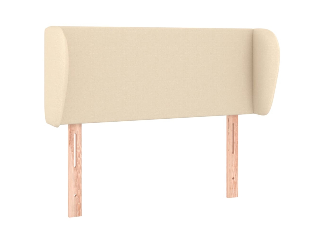 Cabeceira de Cama C/ Abas Tecido 83x23x78/88 Cm Creme MAISON EXCLUSIVE