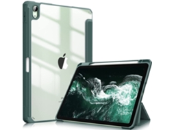 Capa Para Tablet Lurelia, Compatível Com Ipad 10.2, Verde, Tpu, Dobrável Com Suporte, Fixação Magnética