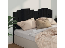Cabecero 206x4x110 cm Pino Macizo Negro