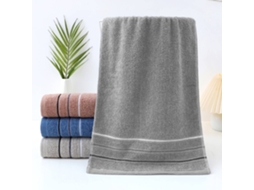 Toalha De Algodão Puro, Leve, De Secagem Rápida E Absorvente, Na Casa De Banho, No Duche E Para Uso Pessoal Diário. Cinza Hexinyigjly