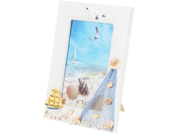 Porta Retratos Madeira Estilo Mediterrâneo 15x10 6 Polegadas Decorativo Escritório Quarto Náutico Praia GOKOCO
