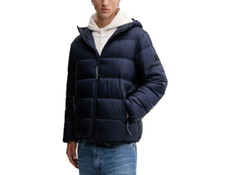 Hoodie De Homem Tommy Hilfiger Jeans Jackets Coats Tjm Logo Puff Nylon Azul (xl)