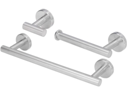 Suporte Para Toalhas Em Aço Inoxidável, Bordas Lisas, Resistente À Ferrugem, Para Banheiro, Guarda Roupa, Cozinha E