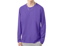 Camisa Masculina De Inverno E Outono Com Manga Longa, Estilo Casual, Slim E Tecido Poliéster Confortável Roxo