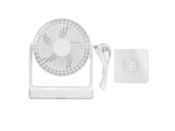 Ventilador Portátil Mini de Mesa com Luz Noturna Recarregável Parede Suspenso Home Office | S/MARCA