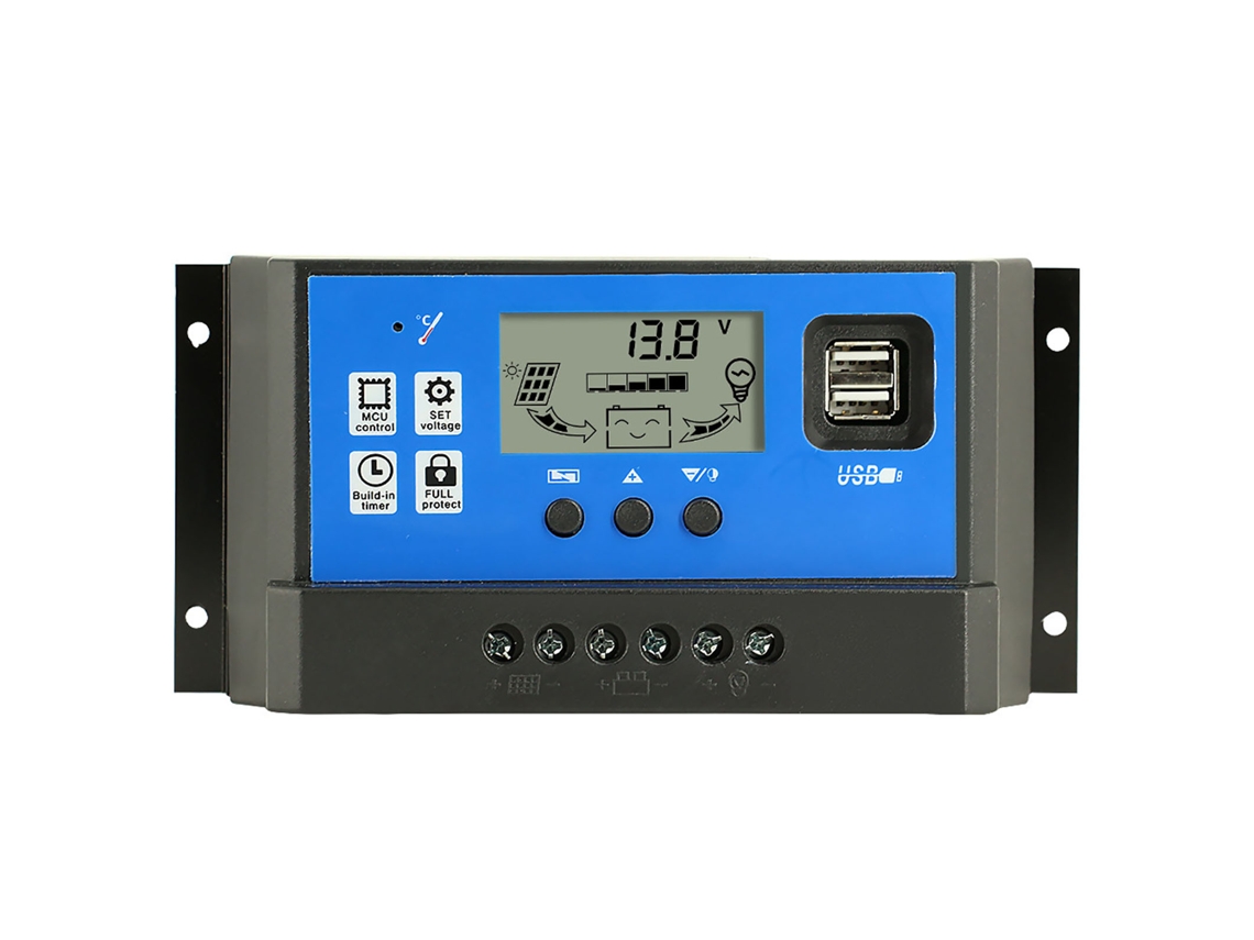 Controlador de Painel Solar Pwm com Tela e Ajustável com S/MARCA