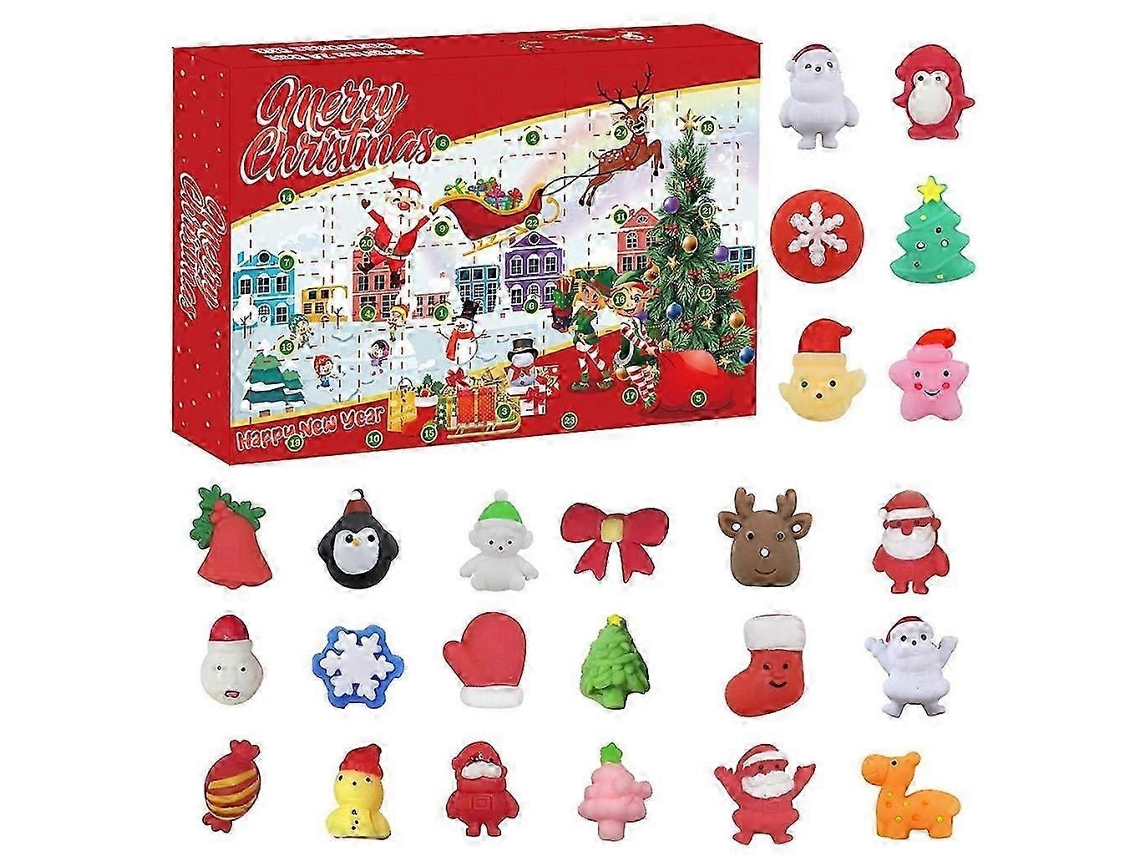 Boneco De Neve Squishy Com Contagem Decrescente De Natal