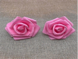 Folhagem Artificial - 50 Peças, 50 Flores - Rosa, Espuma, 7 Cm - Aspeto Realista - Para Interiores E Casamentos | Lurelia