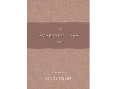Livro Everyday Life Bible Blush LeatherLuxe® de Joyce Meyer (Inglês)