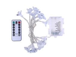 Laxiscreed Fitas Led Com 20 Lâmpadas Flor De Ameixa Para Decoração De Eventos E Casamentos, Com Controlo Remoto
