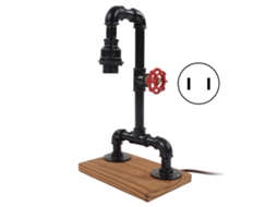 Rebe-lâmpada De Mesa Retrô Com Led Tubo De Água Decorativo Para Dormitório Restaurante Eua 110v