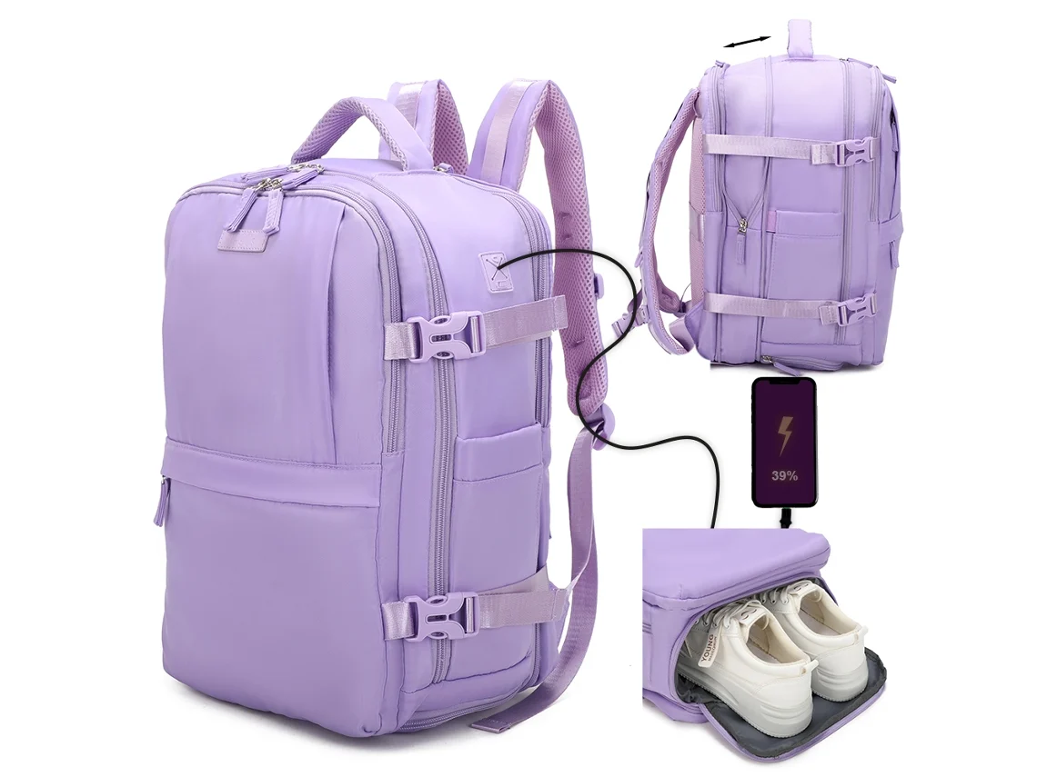 Mochila De Cabine Expansível 1990s Ryanair Púrpura (40x25x20 25cm 20l 25l)