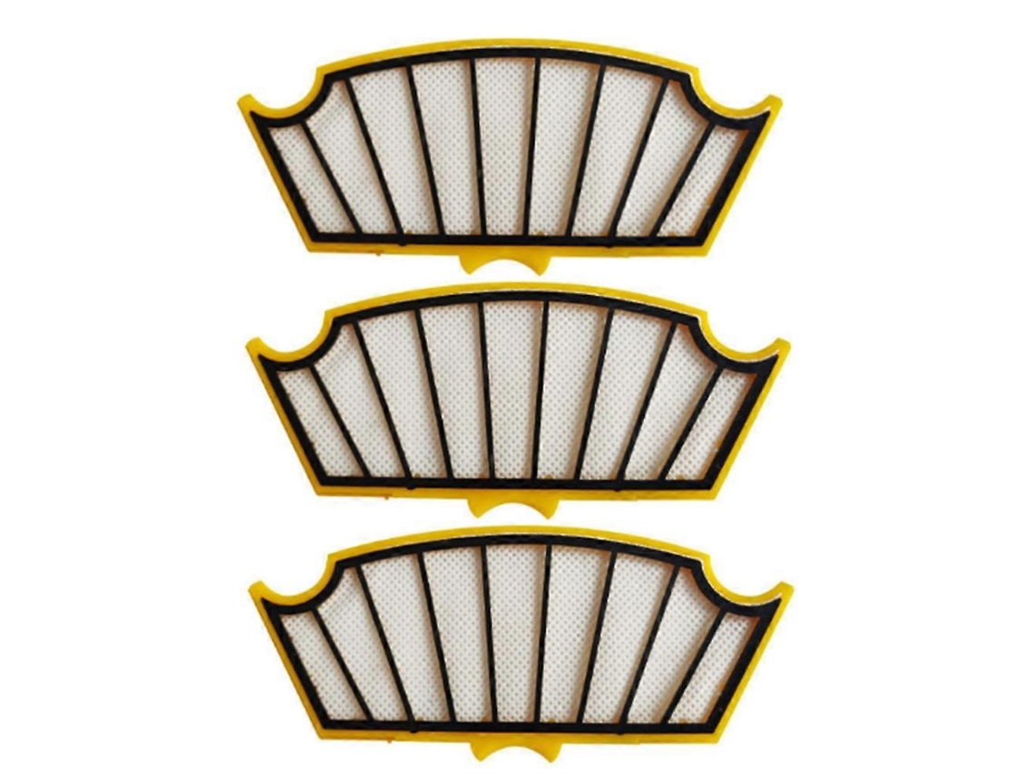 Conjunto De 3 Filtros Hepa Para Aspiradores Robóticos Irobot Roomba Séries 500, 550, 520 E 535.