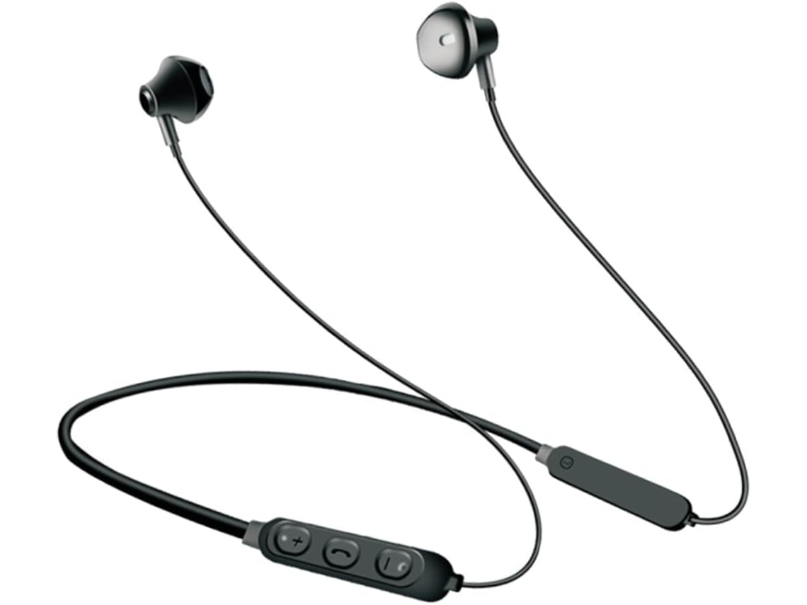 Fones De Sem Fio Com Faixa Para Som Alta E Ao Ar Em Metal Pretos 90mah