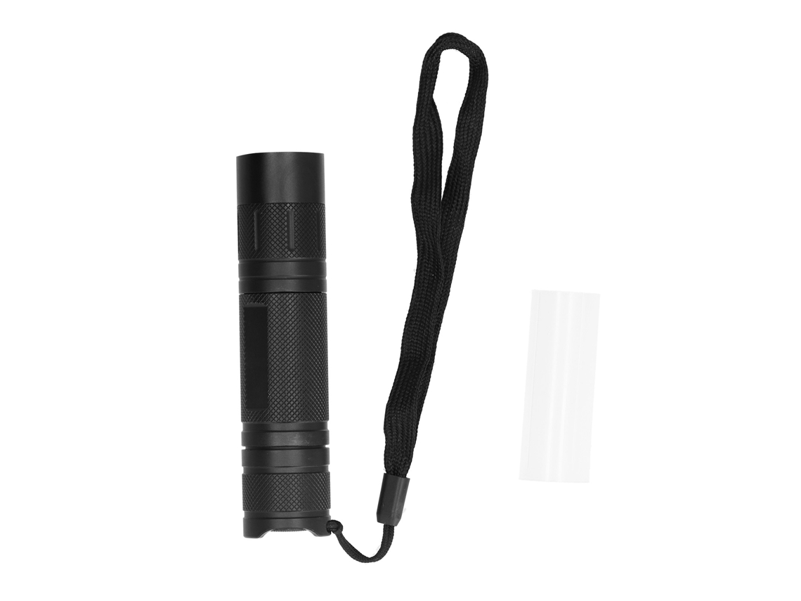 Lanterna UV LED UV365 com bateria 2026 para detecção de luz negra em coleções de moedas e selos.