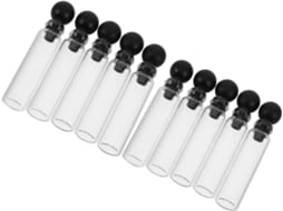 Pacote Com 150 Mini Frascos De Vidro De 1 Ml Para Amostras, Com Tampas Esféricas À Prova De Vazamentos, Frascos Recarregáveis.