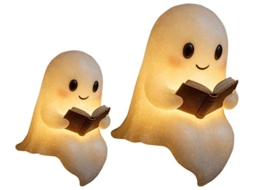 Luminária Noturna Led 3d, Formato De Fantasma, 21 Cm, Tema De Halloween, Para Quarto, Cabeceira, Sala De Estar E Ambiente Acolhedor