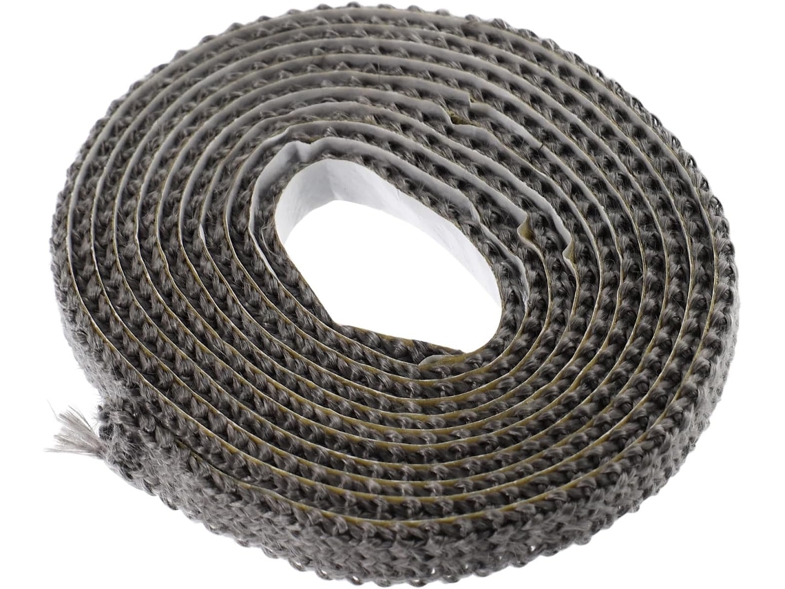 Fita Autoadesiva De Fibra De Vidro Plana Para Fogão A Lenha, 2 Mm X 10 Mm X 2 M, Cordão De Vedação A Altas Temperaturas