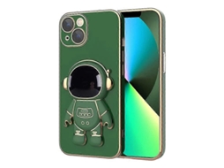 Capa De Celular Com Suporte De Astronauta Banhado A Ouro Para Iphone 12 Pro Max