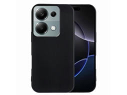 Capa Traseira Macia Fosca Anti-impressão Digital Preta Para Xiaomi Poco M6 Pro 4g / Xiaomi Redmi Note 13 Pro 4g Em Tpu