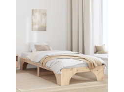 Vidaxl Estrutura Da Cama Natural 80 X 200 Cm