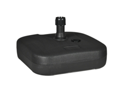 Base redonda para guarda sol, 46x45x26 cm, HDPE preto ORBITRA COMMERCE