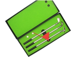 Conjunto De Golfe Metal Com Rolo (3 Cores), Mini Bolas Brinquedo,