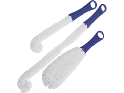 Conjunto De 3 Escovas Espuma Para Limpeza Decantadores Vinho, Design Ergonômico Para Limpeza De Copos E Taças