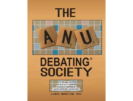 Livro The Anu Debating Society De Alexander Bailiff (inglês)