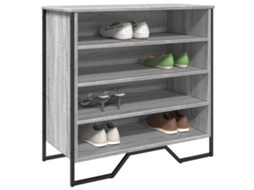Vidaxl Sapateira 80x38x78 Cm Derivados De Madeira Cinzento Sonoma