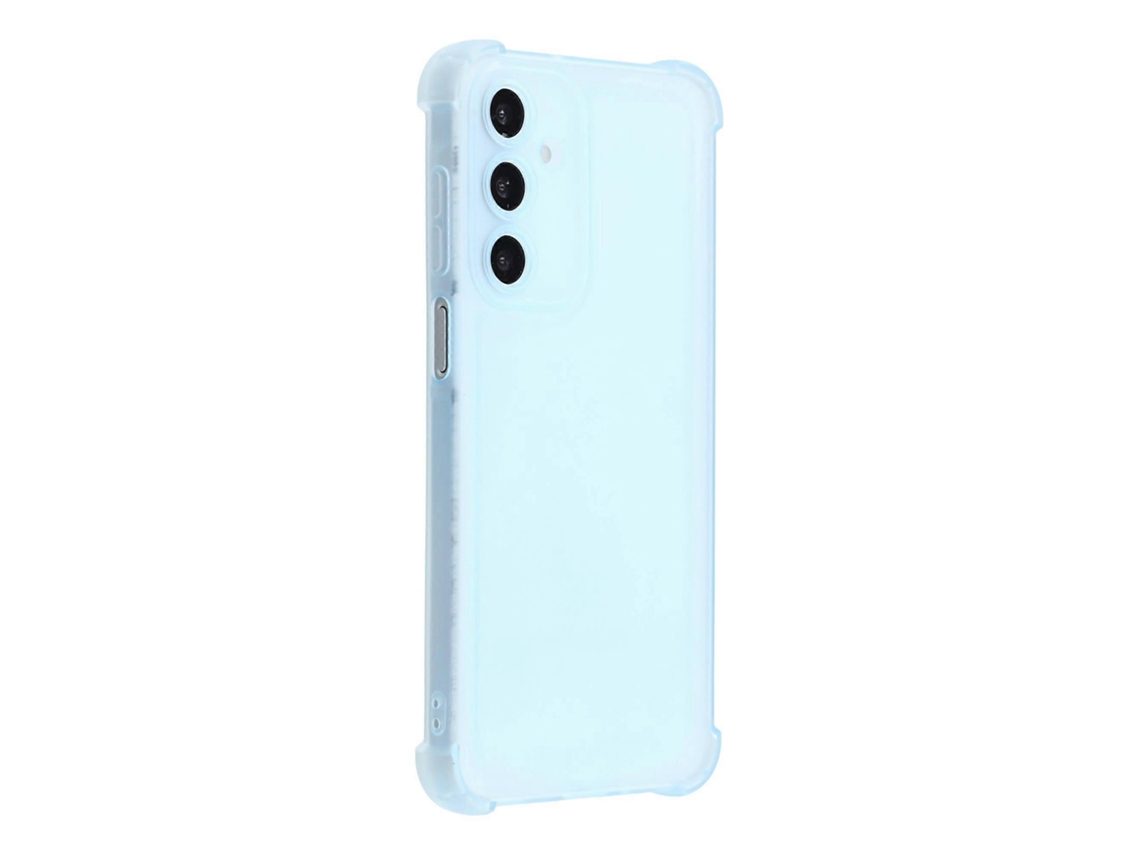Capa Tkdaddy Para Samsung Galaxy A25 5g (global) (161,0 Mm) Com Toque De Pele, Capa Traseira De Tpu Fosco, Recortes Precisos, Transparente, Azul