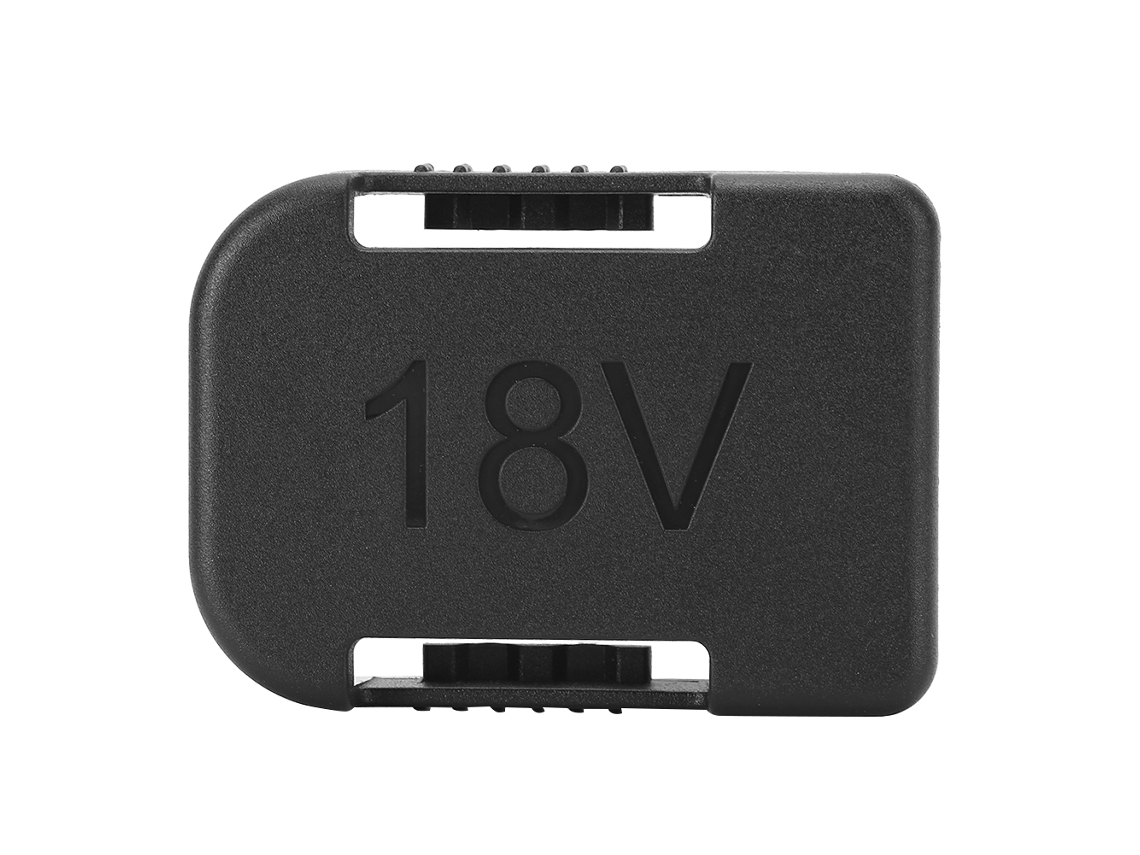 Suporte para bateria de lítio de 18V com tampa protetora e compartimento para CHABERLU