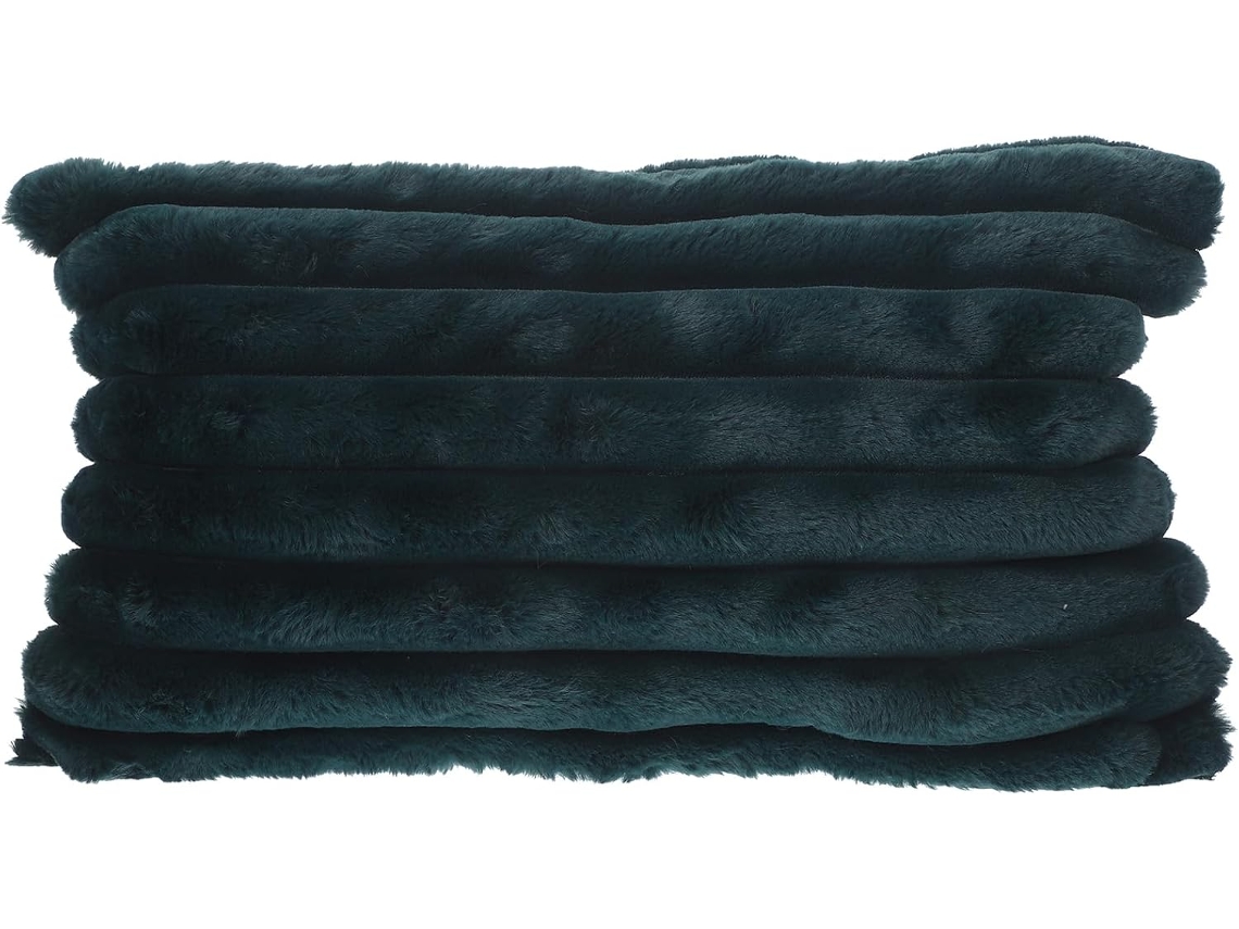 Capa de Almofada Decorativa em Pele Sintética 50x30cm. Macia para Sofá, Ideal Decoração Casa e CHABERLU