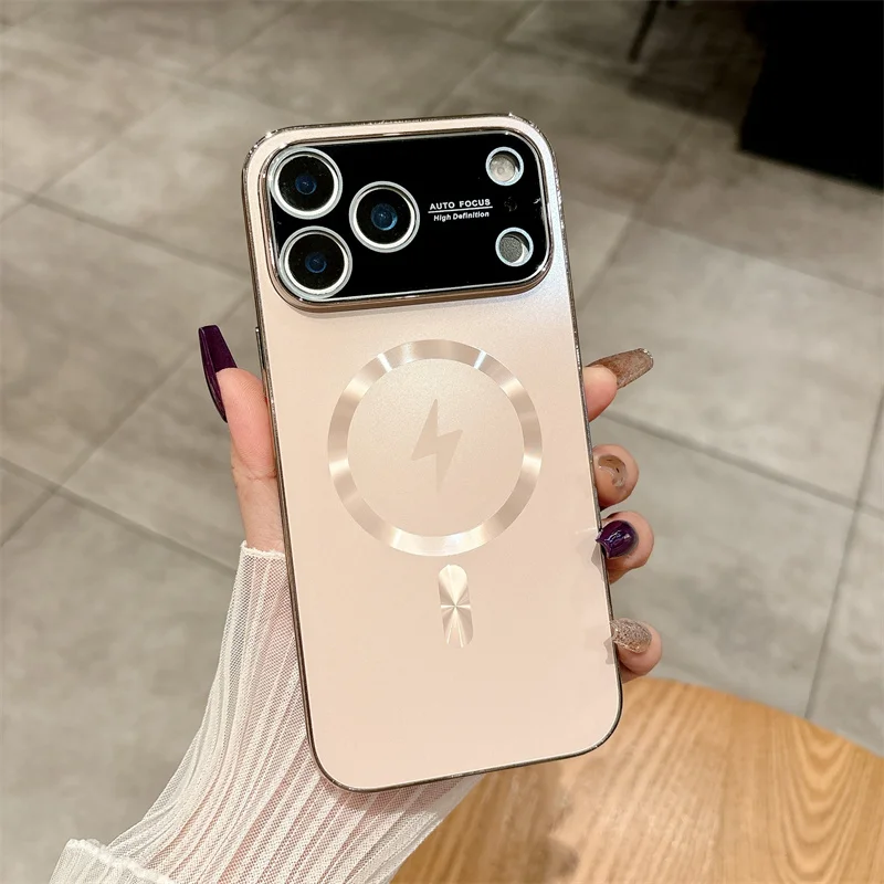 Capa Para Celular (dourado Champagne, Iphone Air) À Prova De Choque Com Protetor De Lente, Resistente A Arranhões E Com Proteção Reforçada.