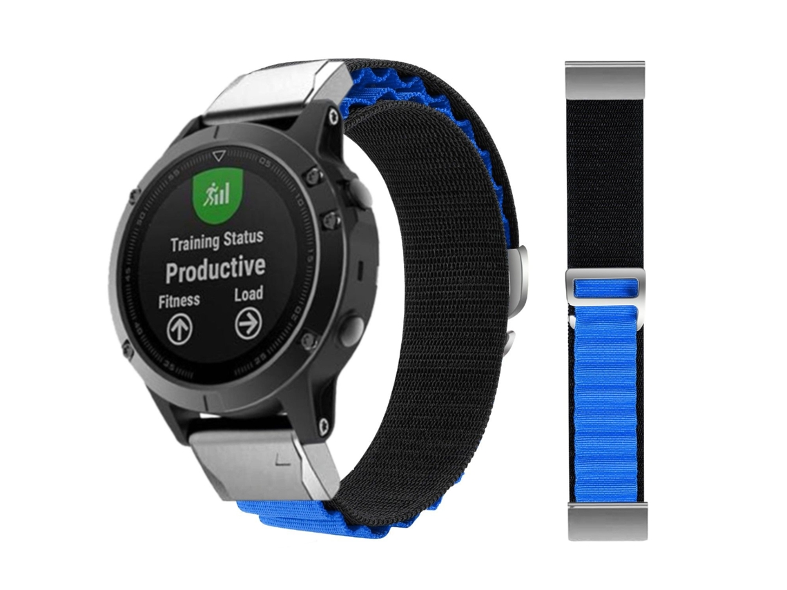 Bracelete Loop Alpine para Garmin MARQ Golfer Preto e Azul