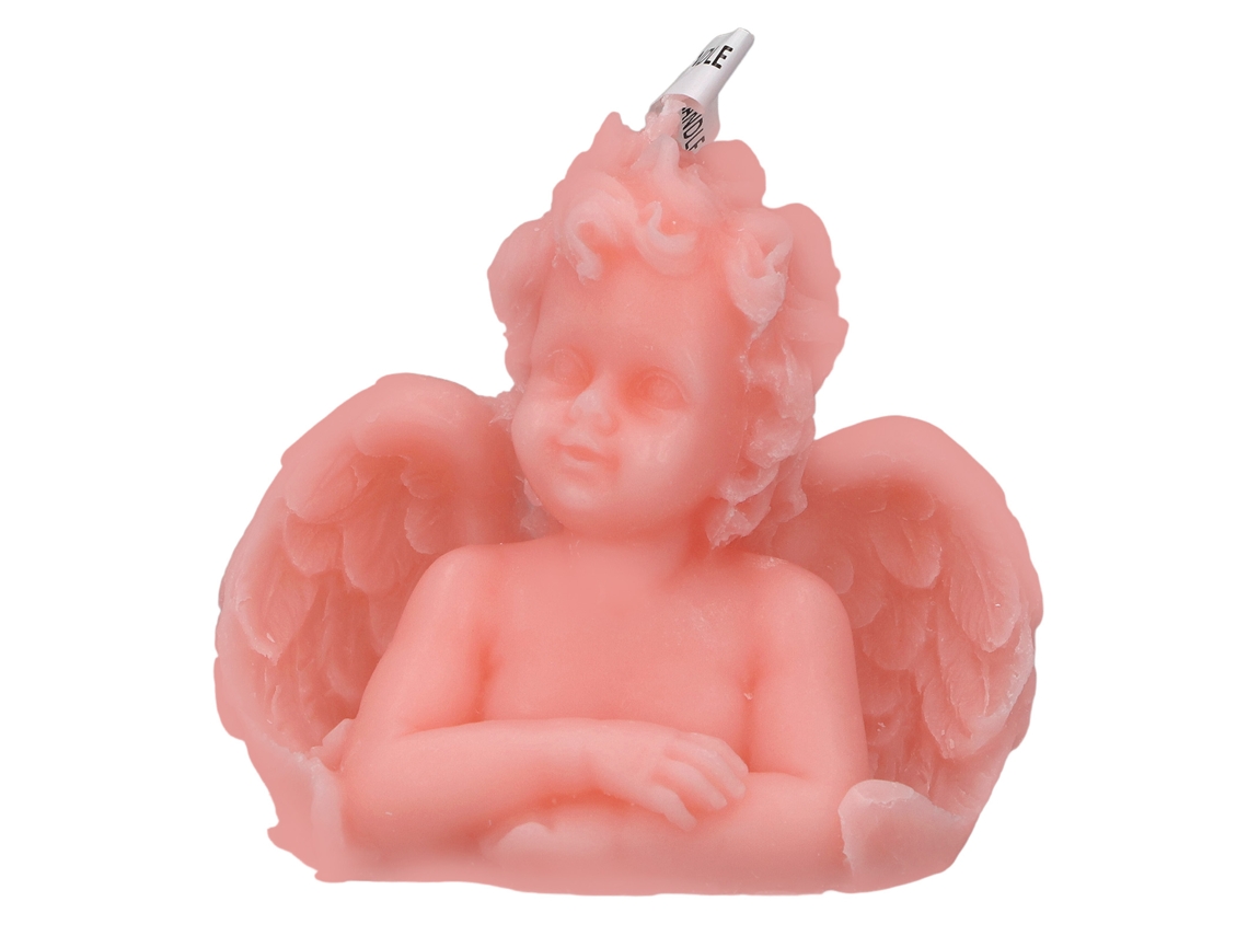 Primerox vela Perfumada Aromaterapia Forma de Anjo Leve para Lar Quarto Escritório Rosa