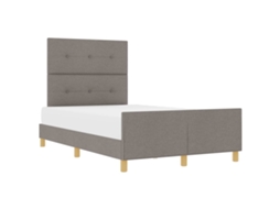 Estrutura da Cama Cinzento acastanhado 120 X 200 Cm Tecido MAISON EXCLUSIVE