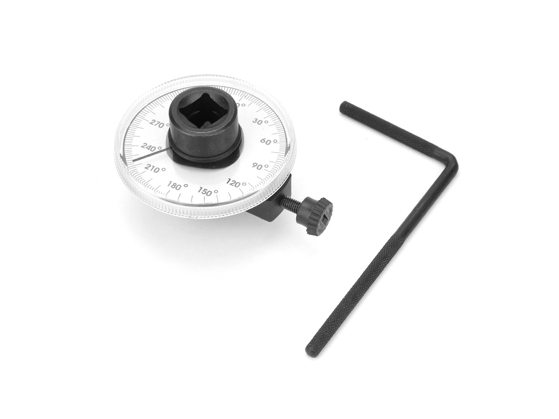 Laxiscreed Chave De Torque Angular 1/2" Em Aço Cromo-vanádio Com Medição De Ângulo, 360 Graus De Funcionalidade