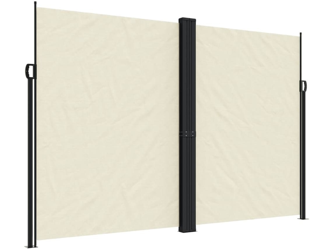 Toldo Lateral Retrátil VIDAXL Cor Creme (220X600 cm)