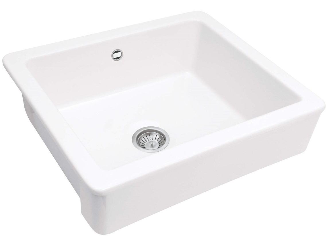 Ceramic Sink 1 Bowl Farmhouse Deante