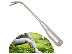 Ferramenta Manual De Remoção De Ervas Daninhas Com 2 Dentes Para Jardim, Remoção Fácil De Ervas Daninhas E Escavação Profunda
