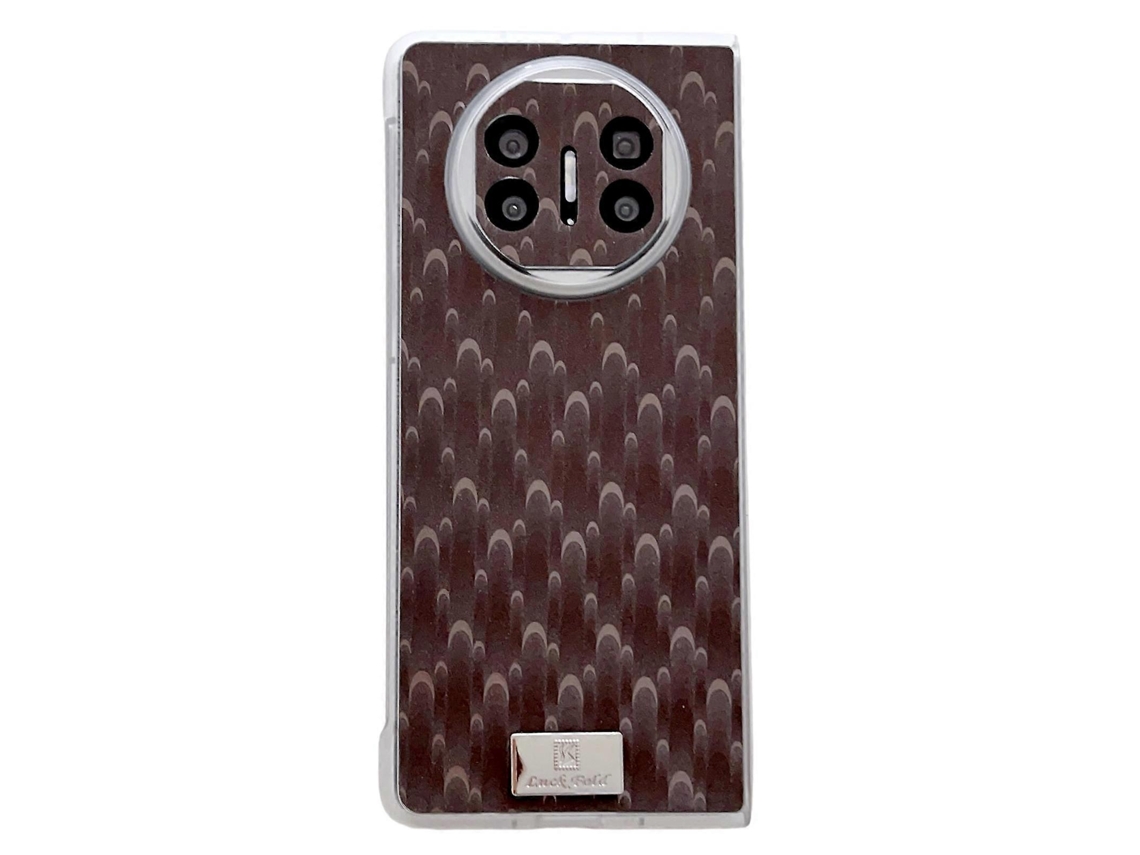Capa De Celular Com Textura De Pavão E Borda Transparente