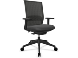 Cadeira de Escritório Operativa ACTIU Stay Serie 30 Preto Mecanismo Syncro (Braços reguláveis - Tecido)
