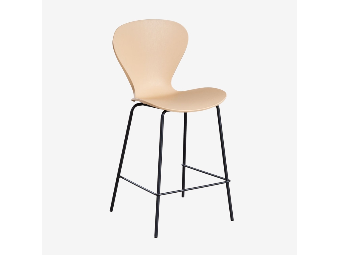 Sklum Pack De 2 Bancos Altos Uit Poliéster    Negro      ↑65 Cm             Polipropileno Castanho Trigo                               Polipropileno