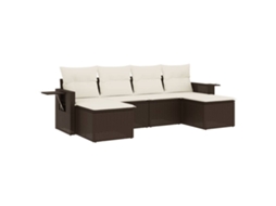 Garden Sofa Set, Garden Sofa Sets Vidaxl Marrom Rattan / Vime (n/a)