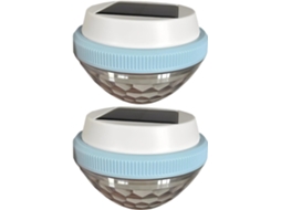 Bosreroy Conjunto 2 Luminárias Solares Flutuantes Mudança Dinâmica Formato Pêssego Prova Ip45 Decorativas Lagoas Áreas GOKOCO