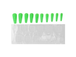10 Peças De Unhas Falsas De Cor Pura Full Cover Para Mulheres E Meninas Elegantes E Fashionáveis ​​ferramenta De Manicure N5354-03
