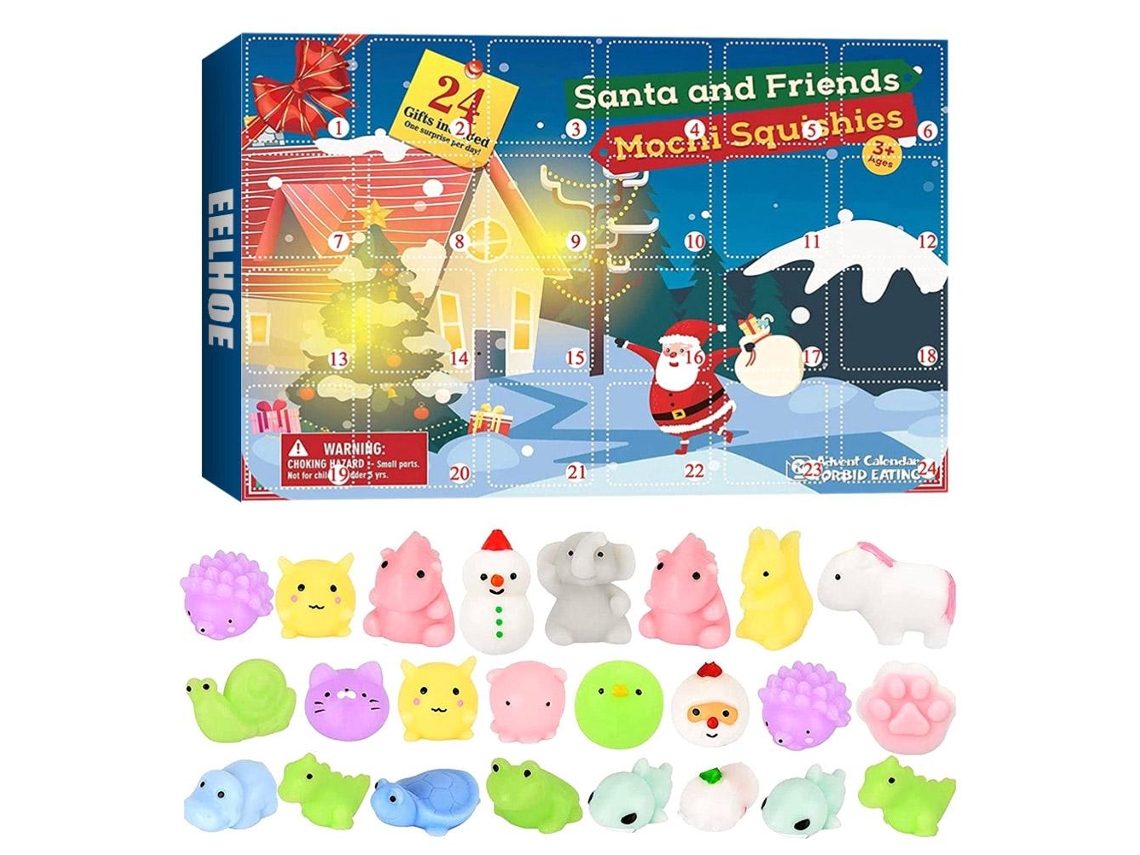 Laxiscreed Calendário De Contagem Regressiva De Advento Com Esferas Squishy Para Crianças E Adultos