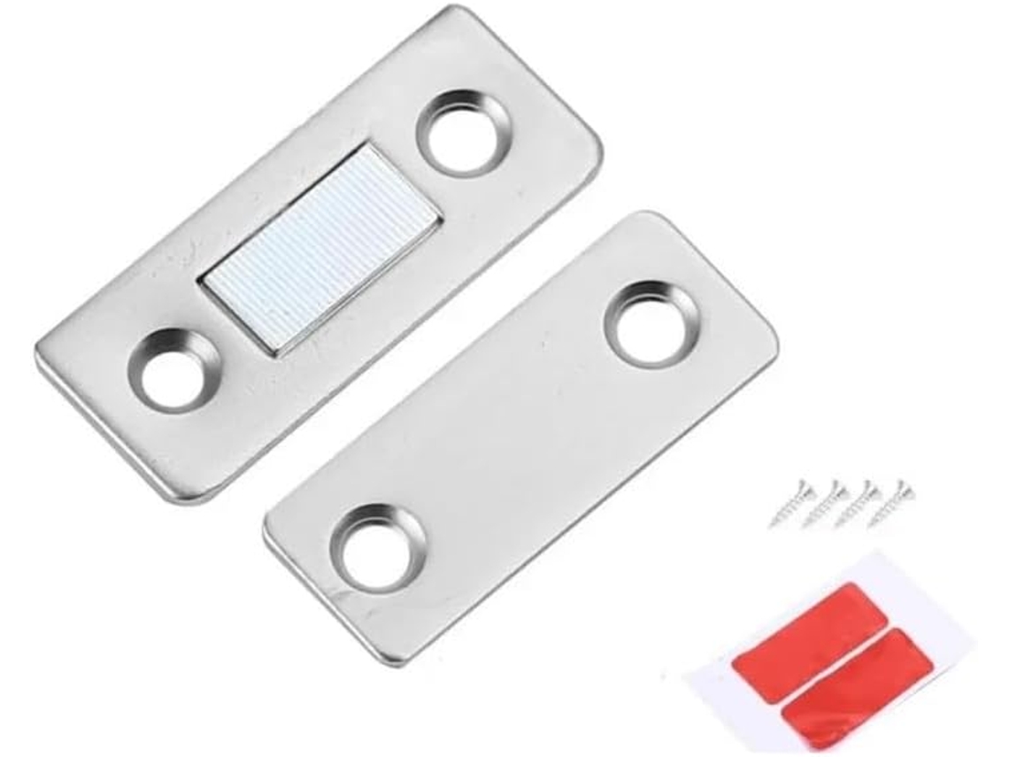 Fecho Magnético Ultrafino Portas De Armários, Com Design Invisível E Sem Necessidade De Furar, Ideal Uso Em